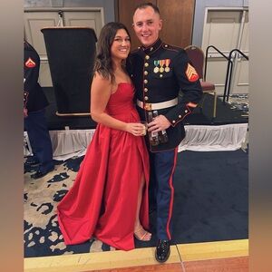 Red Military Ball Gown